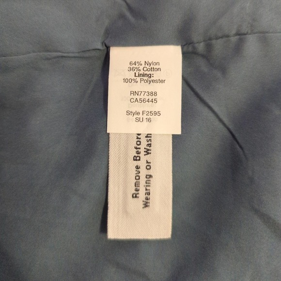 Madewell Blue Lace Lined Flutter Sleeve Mini‎ Dress V Neck Women’s 2 - Picture 10 of 14